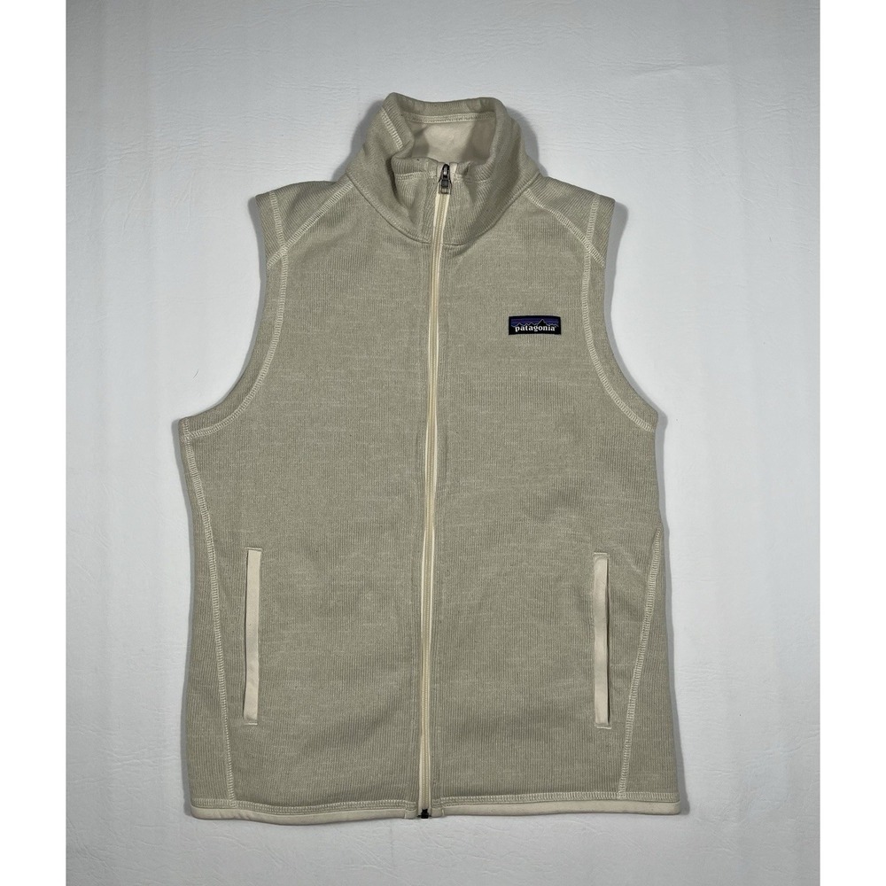 Patagonia Better Sweater Fleece Vest Women's Small Natural Beige Full Zip
